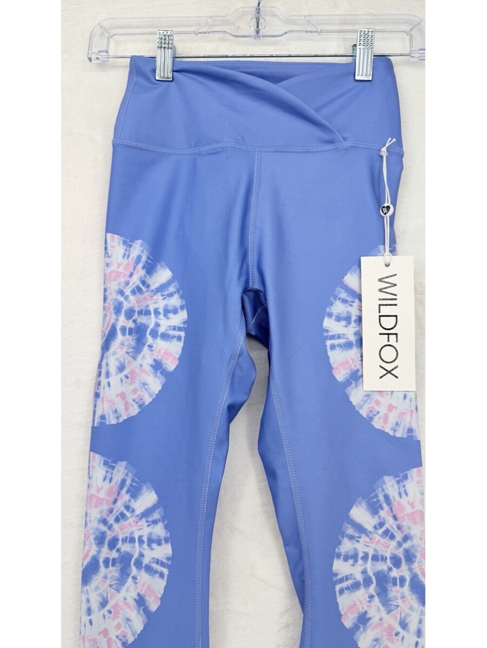 Wildfox Leggings XS Maci Blue Tie Dye 7/8 Wild Fox Womens New NWT